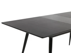 Spisebord med udtræk MALDON Sort 160/200 cm 90 cm
