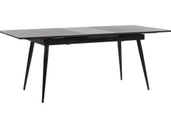 Spisebord med udtræk MALDON Sort 160/200 cm 90 cm