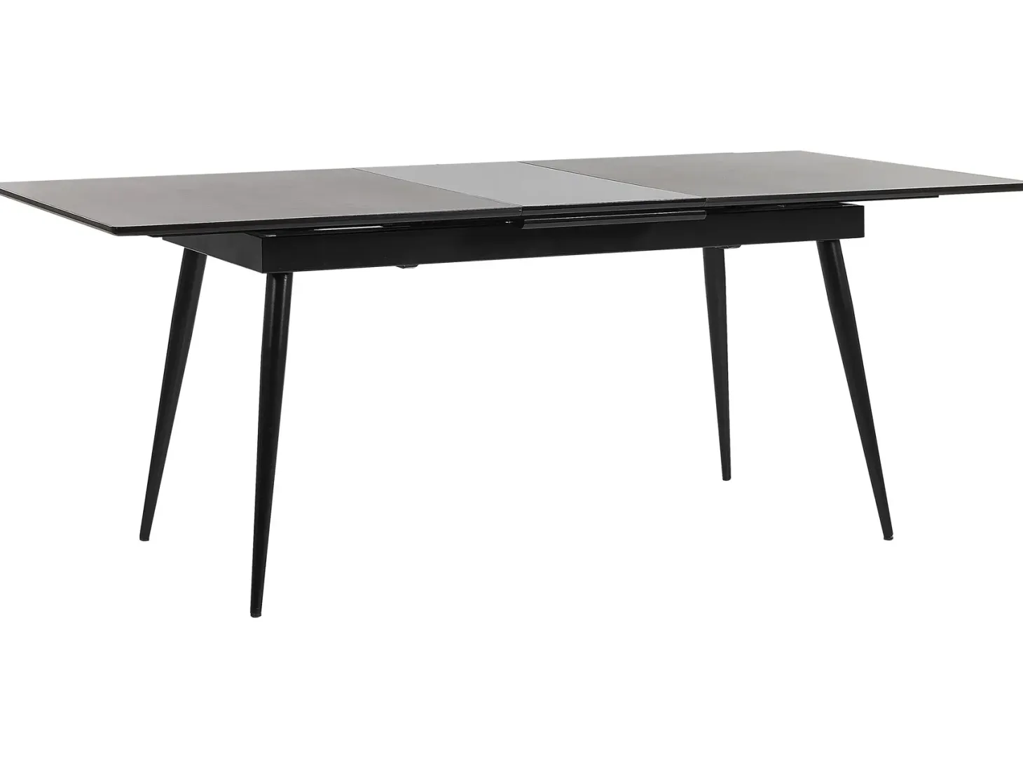 Spisebord med udtræk MALDON Sort 160/200 cm 90 cm