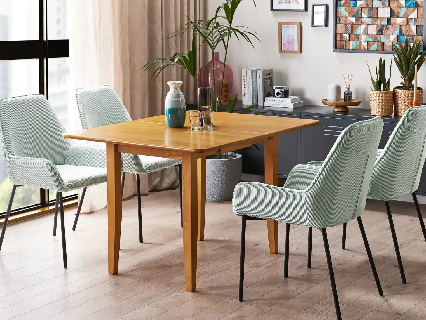 Spisebord med udtræk MASELA Brun 90/120 cm 60 cm Træ