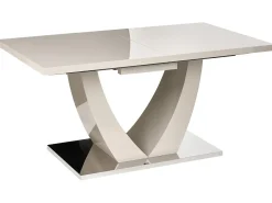 Spisebord med udtræk MERRAN Lys Beige 160/200 cm 90 cm