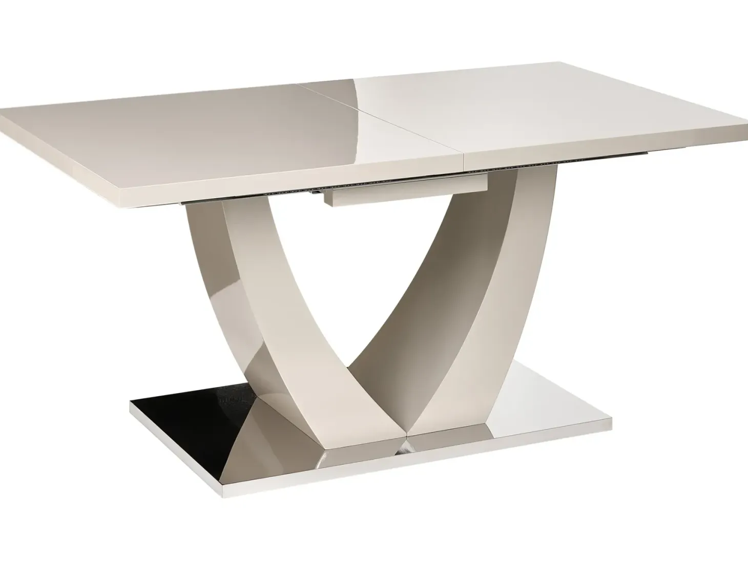 Spisebord med udtræk MERRAN Lys Beige 160/200 cm 90 cm