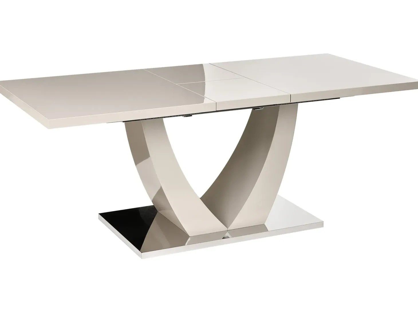 Spisebord med udtræk MERRAN Lys Beige 160/200 cm 90 cm