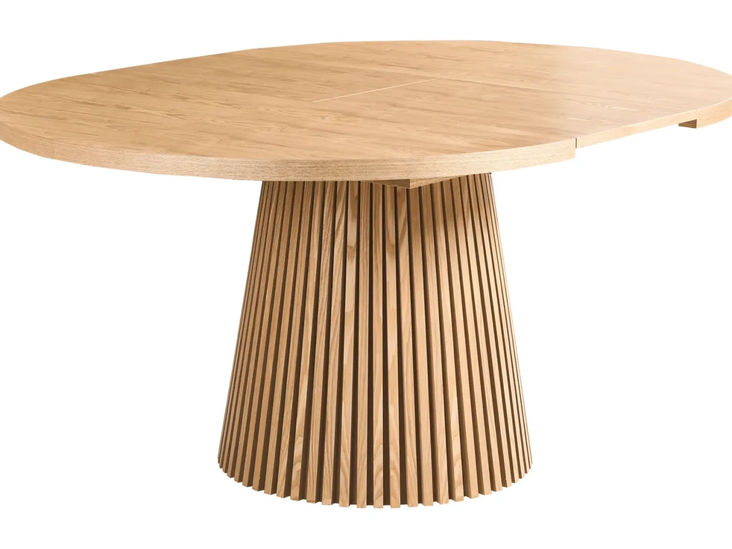 Spisebord med udtræk MOORE Lys ask 120/160 cm 120 cm
