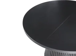 Spisebord med udtræk MOORE Sort asketræ 120/160 cm 120 cm