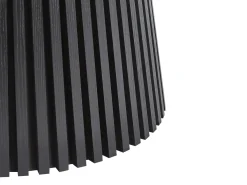 Spisebord med udtræk MOORE Sort asketræ 120/160 cm 120 cm