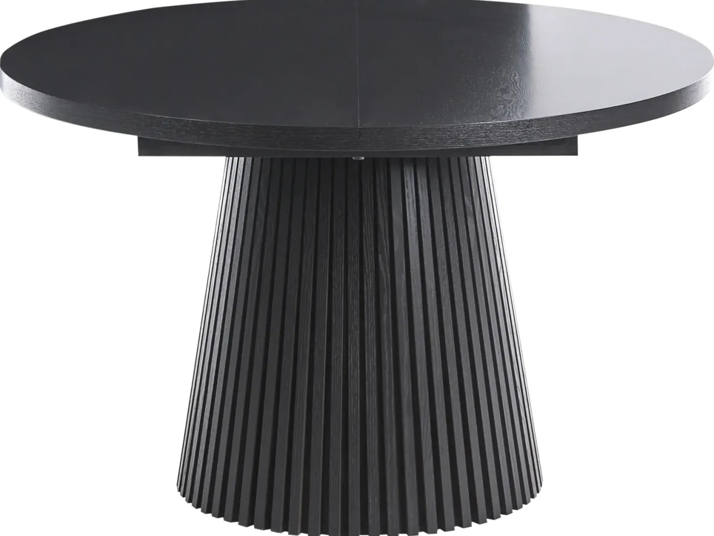 Spisebord med udtræk MOORE Sort asketræ 120/160 cm 120 cm