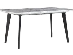 Spisebord med udtræk MOSBY Grå marmor 160/200 cm 90 cm