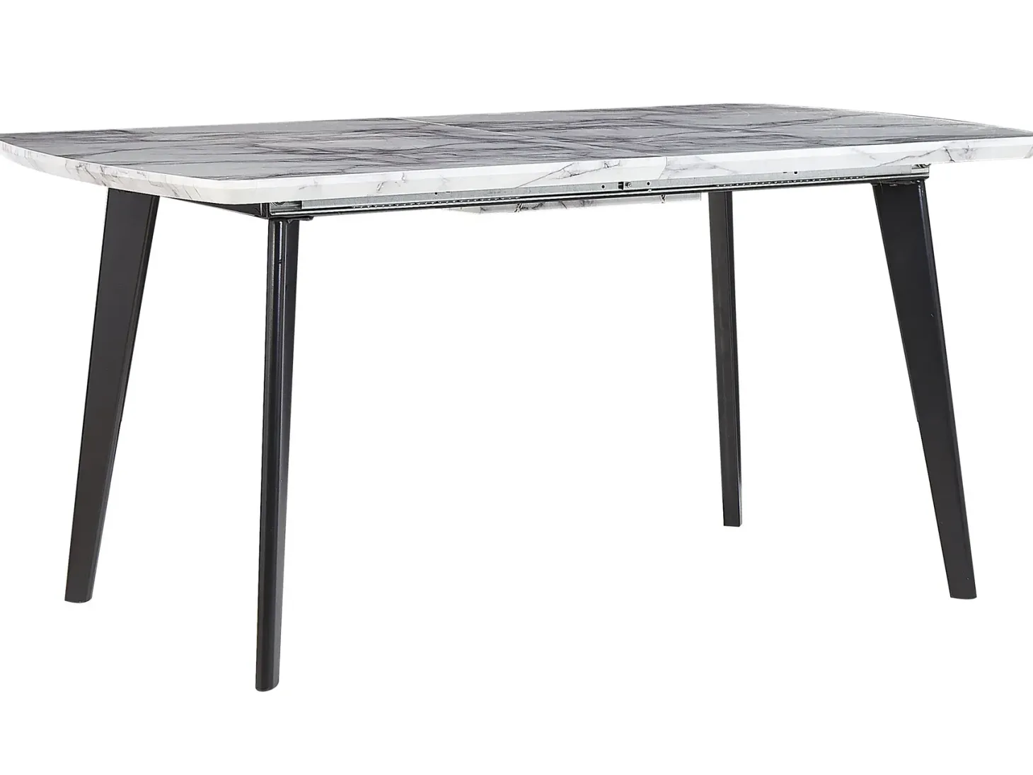 Spisebord med udtræk MOSBY Grå marmor 160/200 cm 90 cm