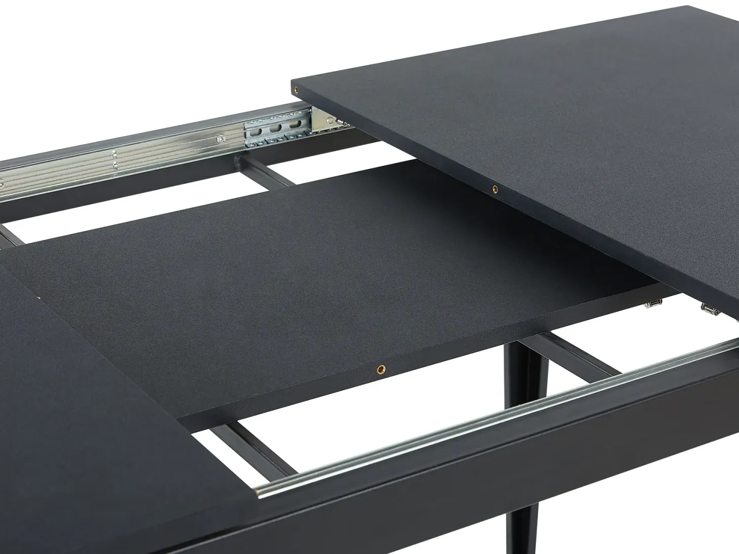 Spisebord med udtræk NORLEY Sort 120/160 cm 80 cm