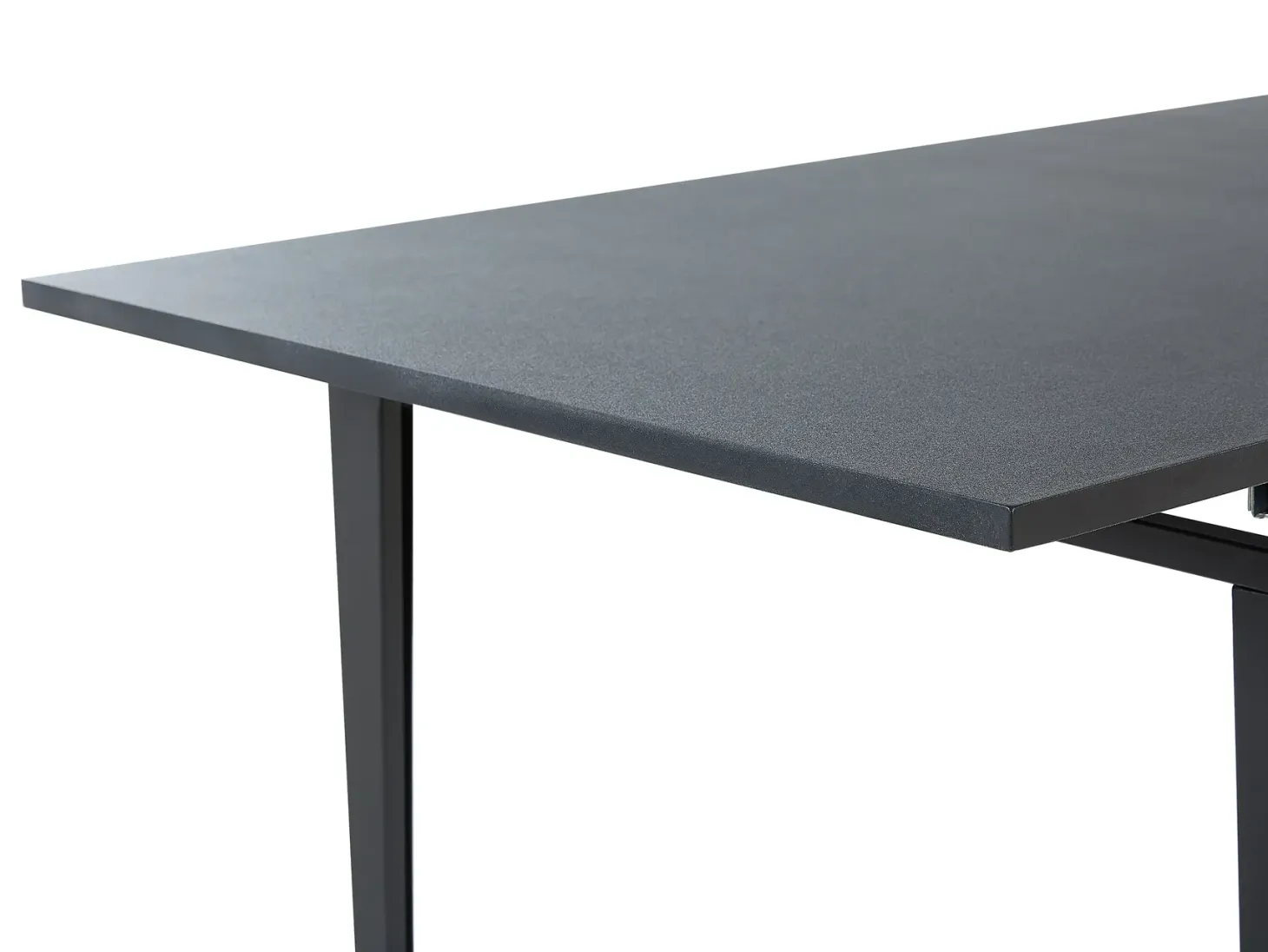 Spisebord med udtræk NORLEY Sort 120/160 cm 80 cm