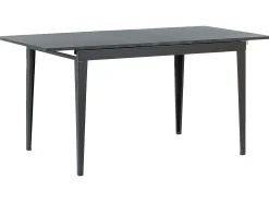 Spisebord med udtræk NORLEY Sort 120/160 cm 80 cm