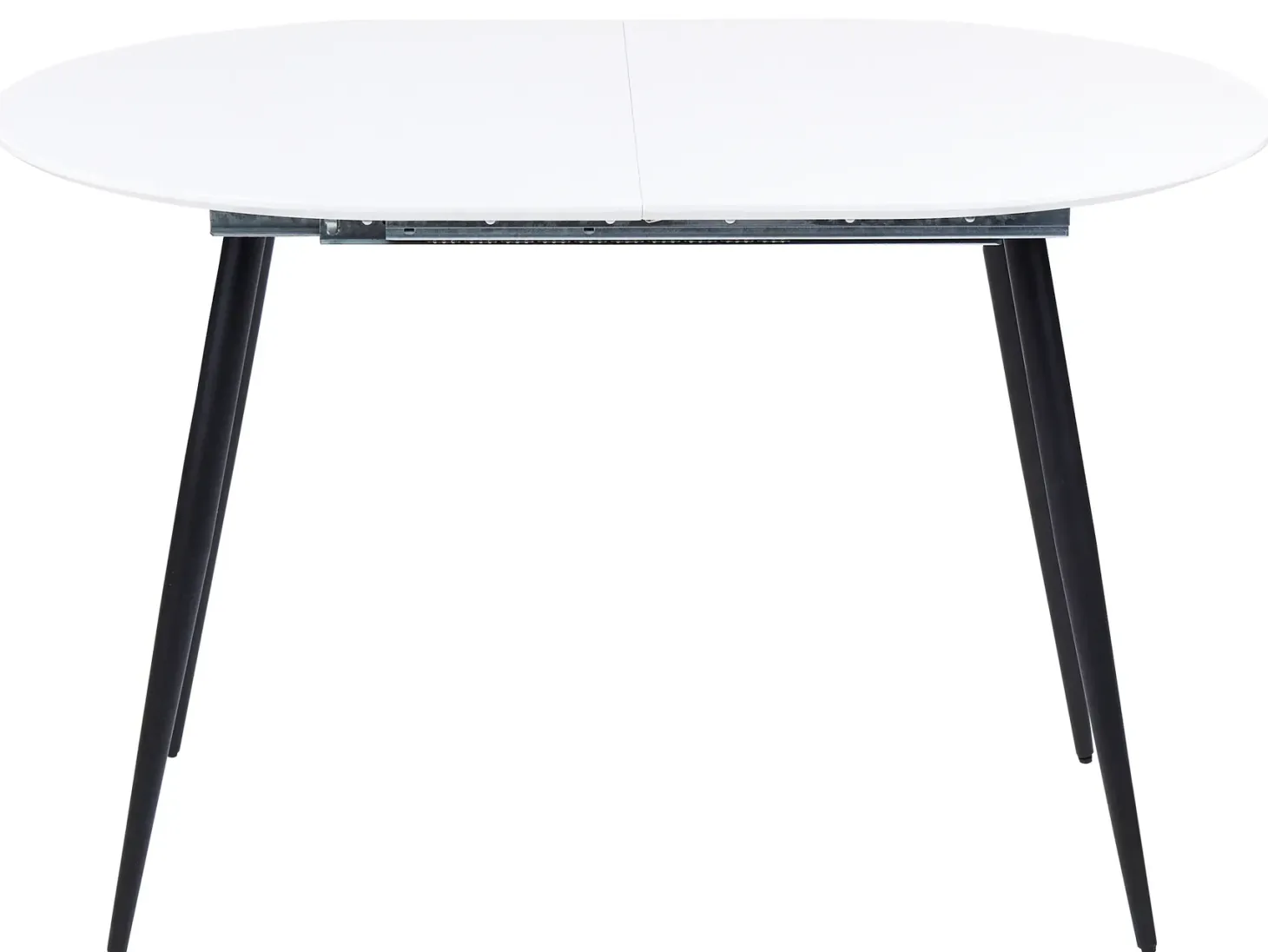 Spisebord med udtræk STAVERTON Hvid 120/160 cm 80 cm