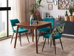 Spisebord med udtræk TOMS Mørkebrun 100/130 cm 80 cm