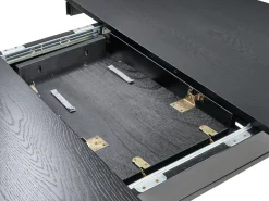 Spisebord med udtræk TYMIS Sort eg 107/137 cm 107 cm