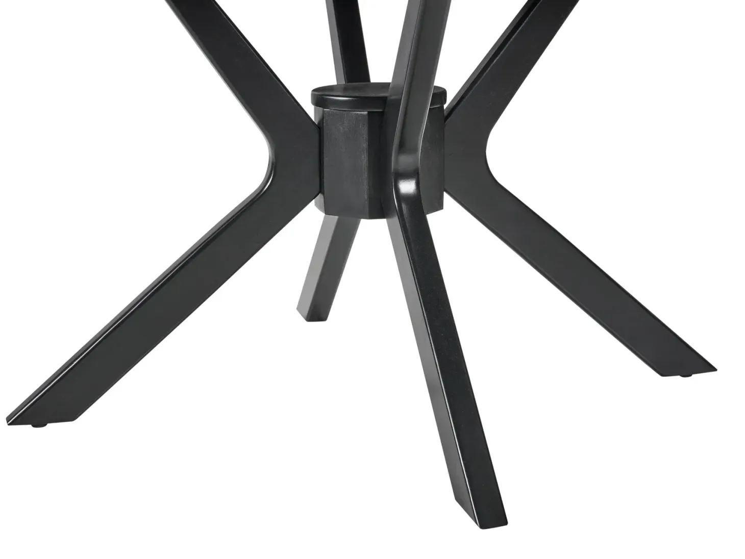 Spisebord med udtræk TYMIS Sort eg 107/137 cm 107 cm