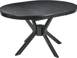 Spisebord med udtræk TYMIS Sort eg 107/137 cm 107 cm