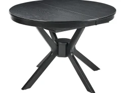 Spisebord med udtræk TYMIS Sort eg 107/137 cm 107 cm