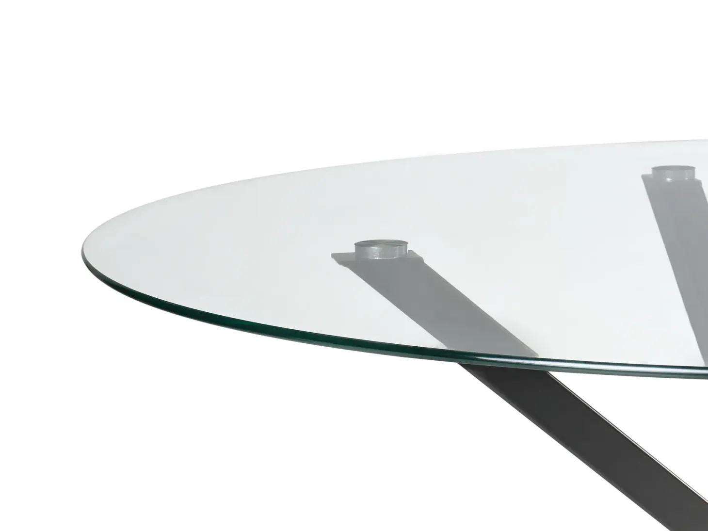 Spisebord MESTON Sort 120 cm 120 cm Hærdet glas