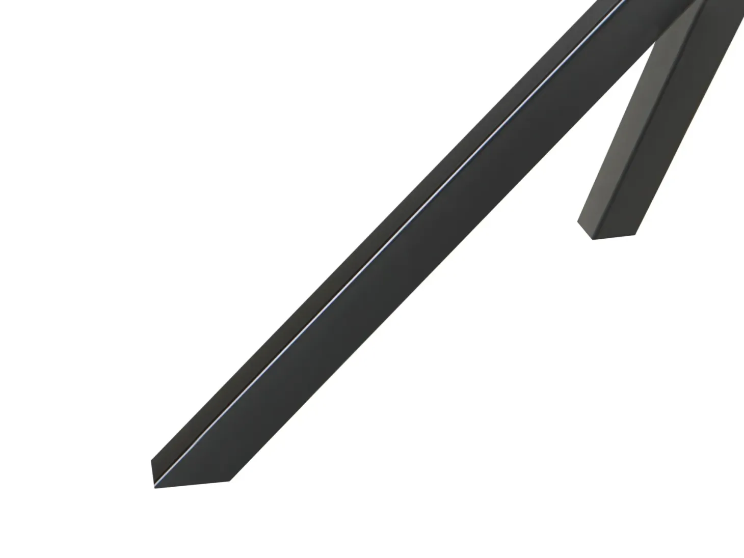 Spisebord MESTON Sort 120 cm 120 cm Hærdet glas