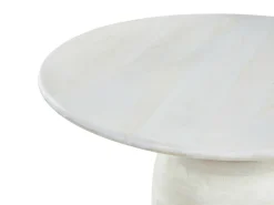 Spisebord MURTLE Hvid 110 cm 110 cm Mangotræ