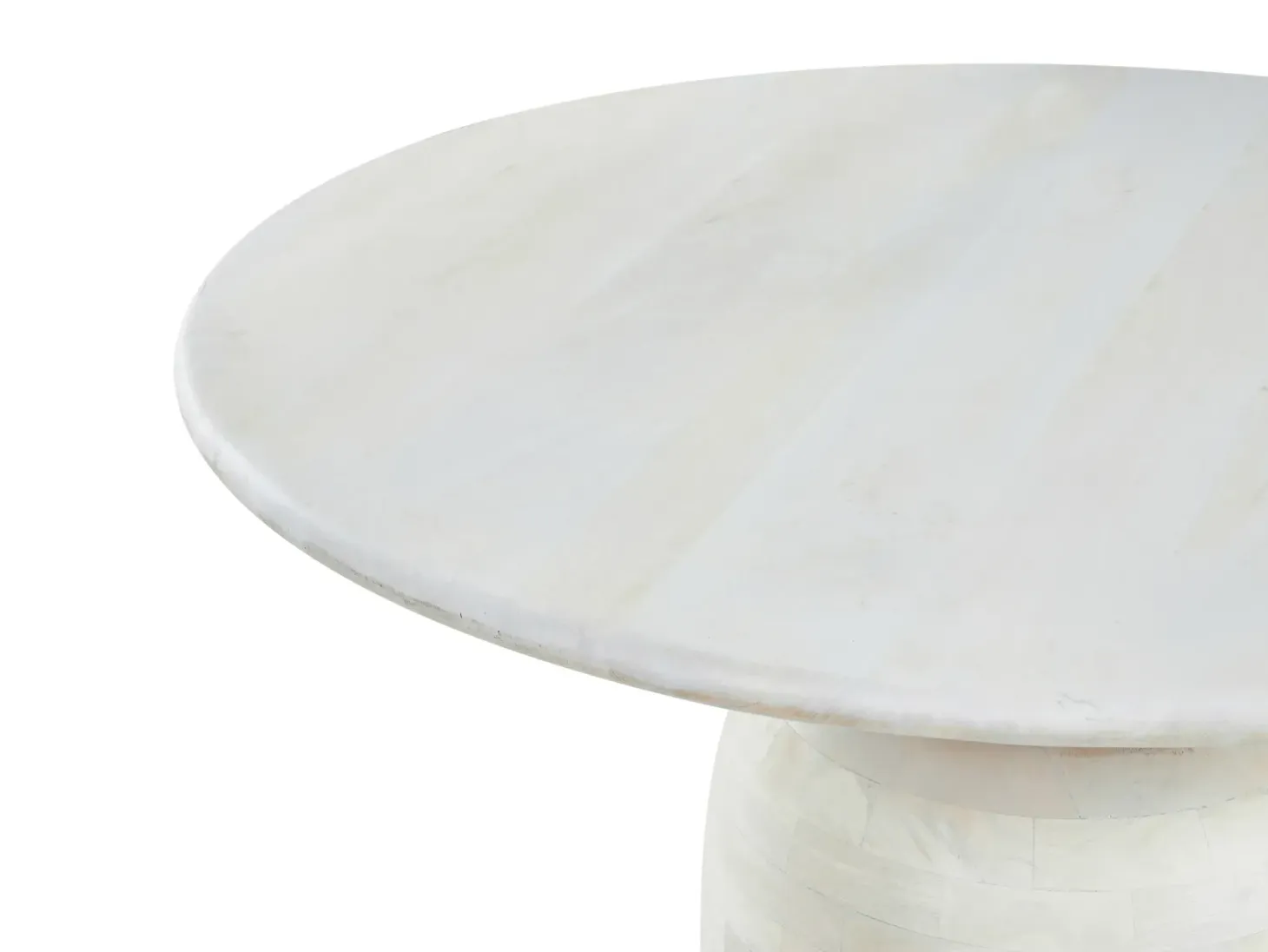 Spisebord MURTLE Hvid 110 cm 110 cm Mangotræ