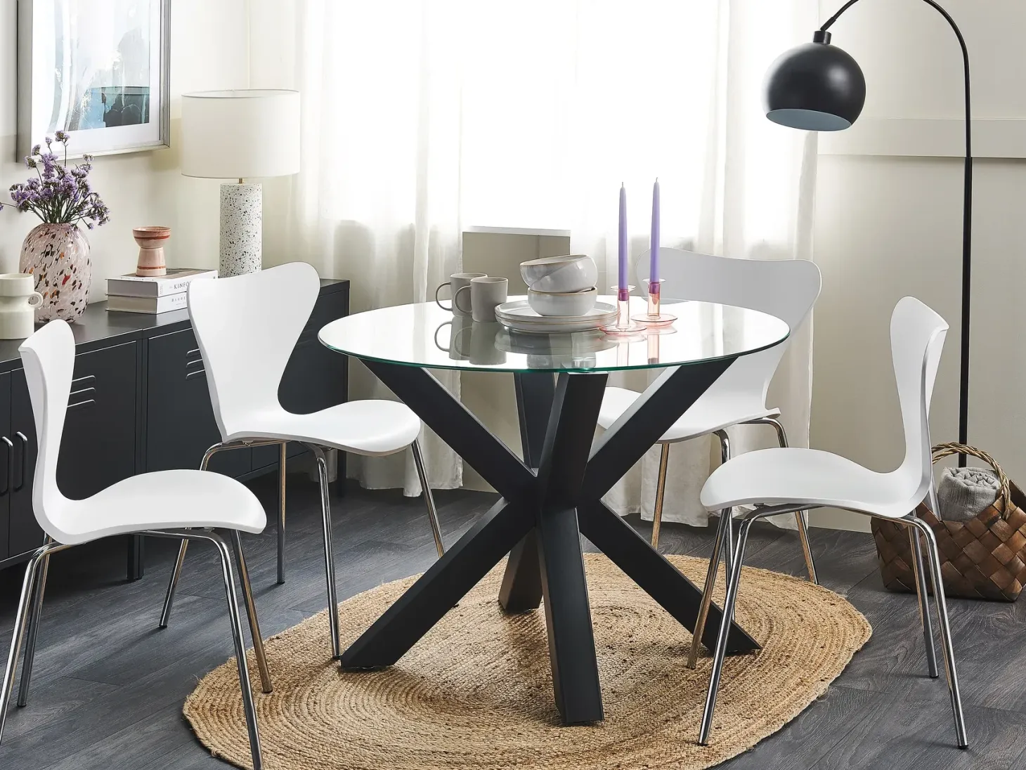 Spisebord OTIUM Sort 100 cm 100 cm