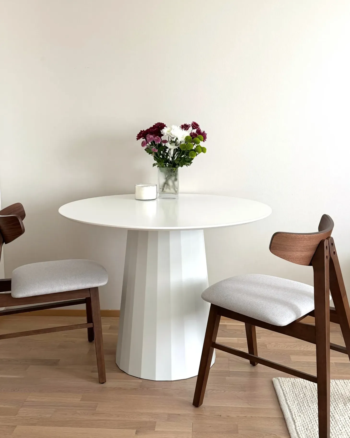 Spisebord PLATO Hvid 100 cm 100 cm Metal