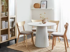 Spisebord PLATO Hvid 100 cm 100 cm Metal