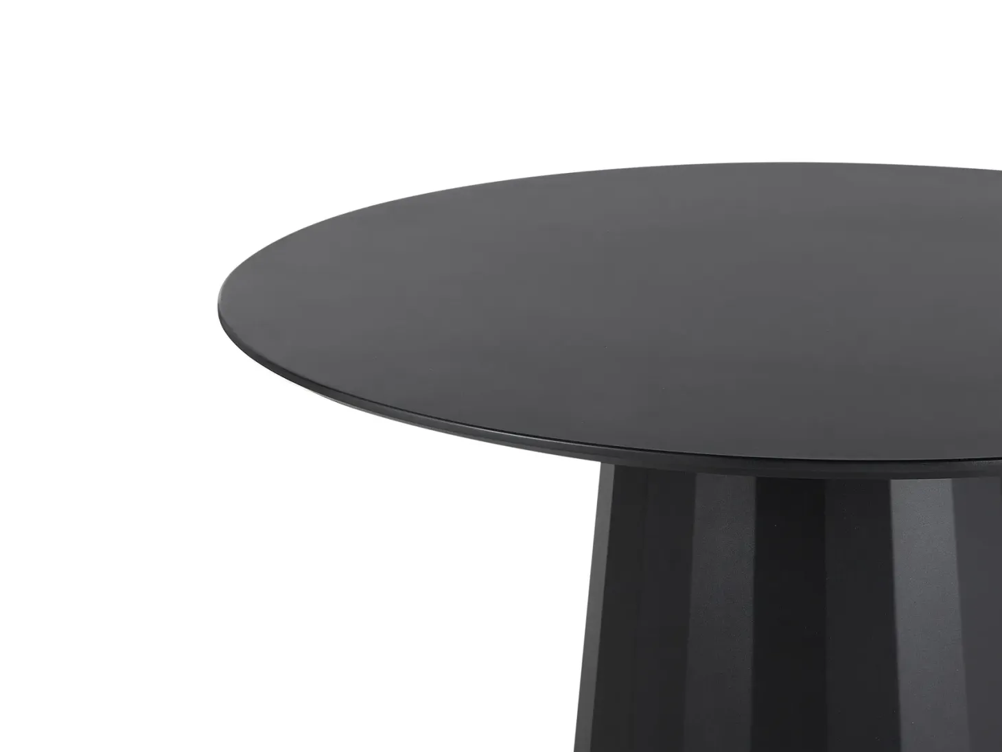 Spisebord PLATO Sort 100 cm 100 cm Metal
