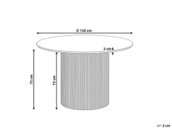 Spisebord SHEHO Sort 120 cm 120 cm
