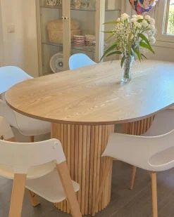 Spisebord SHERIDAN Naturlig ask 180 cm 100 cm