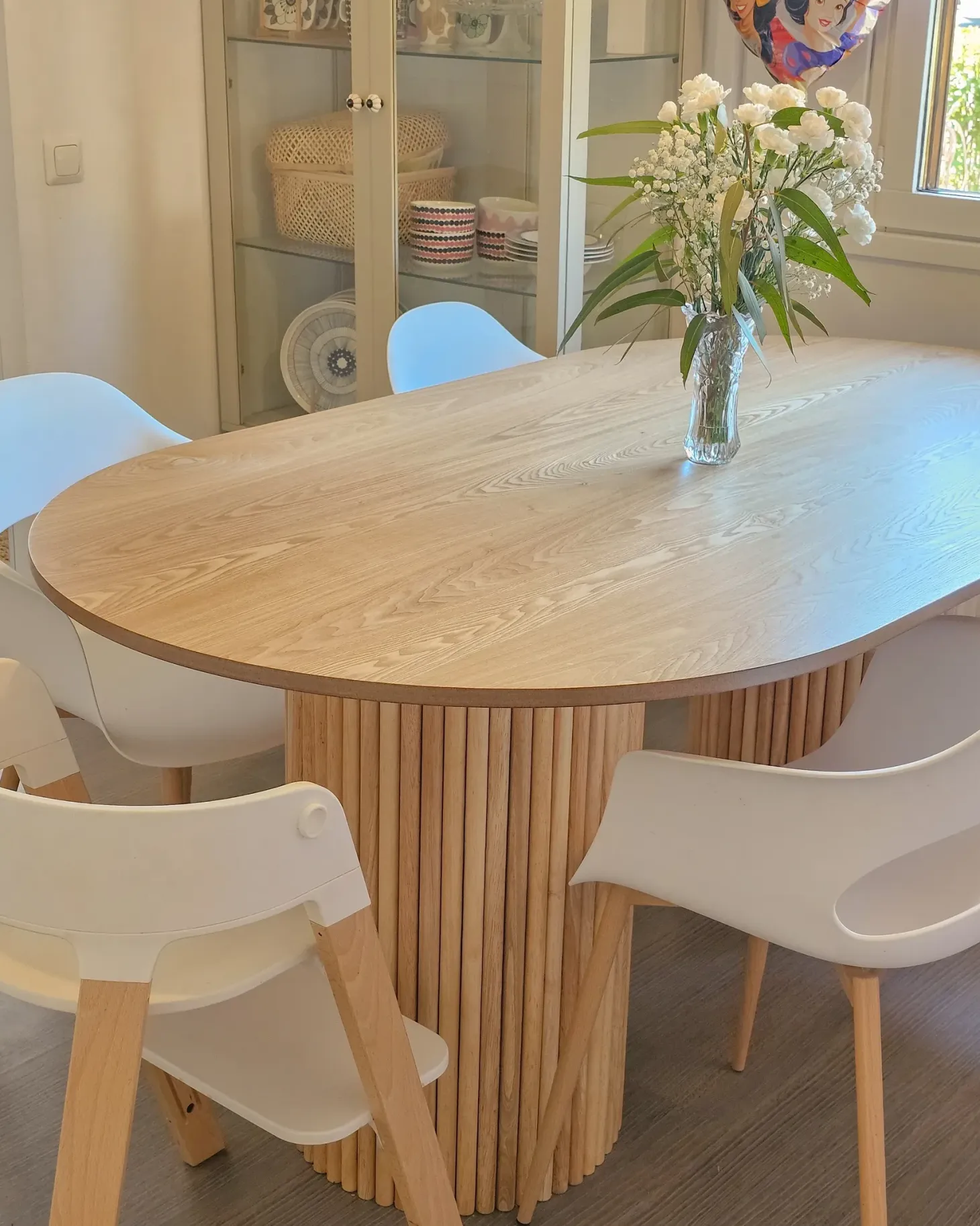 Spisebord SHERIDAN Naturlig ask 180 cm 100 cm