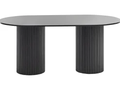 Spisebord SHERIDAN Sort 180 cm 100 cm