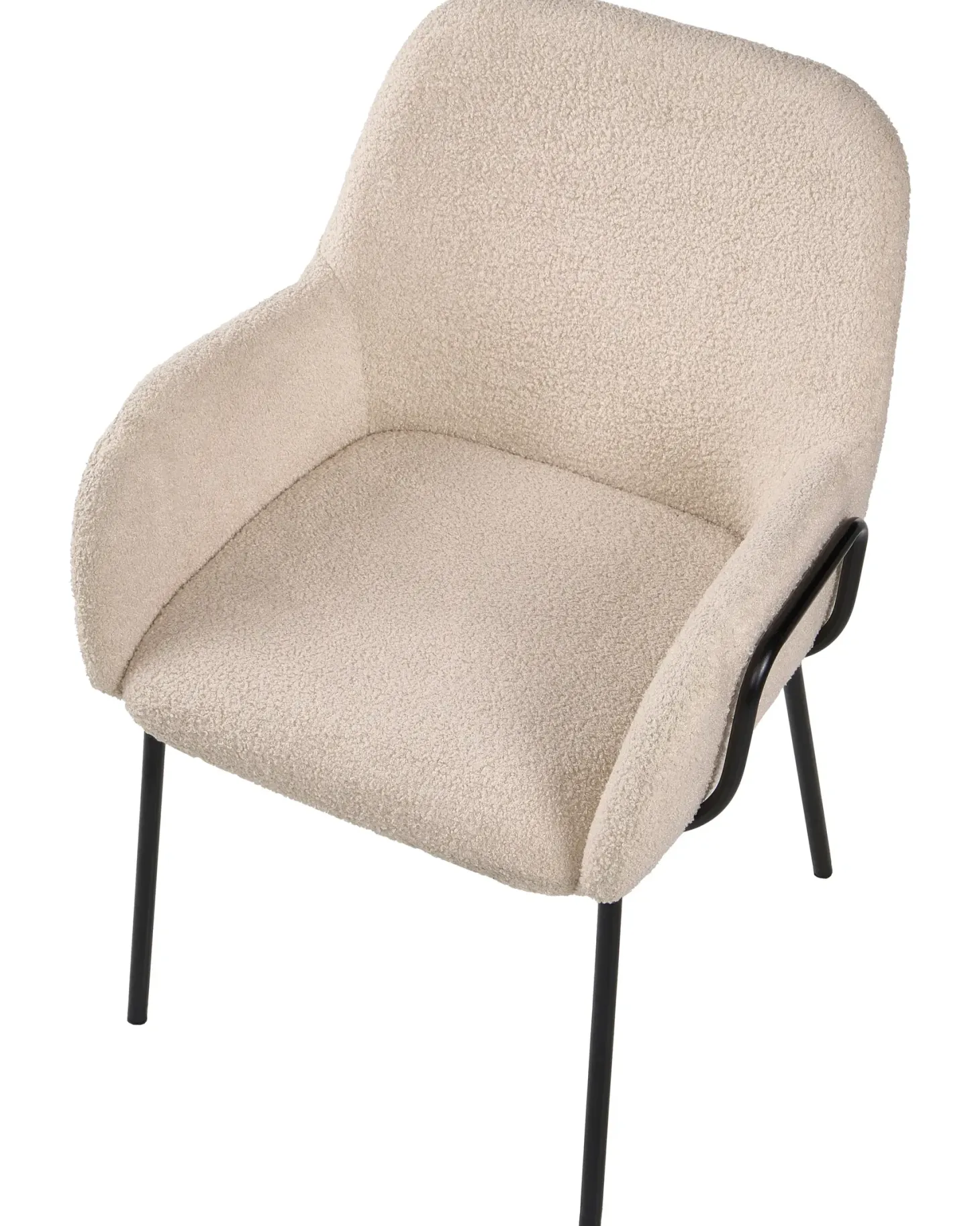 Spisebordsstol ALGONA Boucle Lys Beige