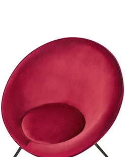 Spisebordsstol FLOBY II Velour Rød