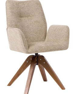 Spisebordsstol MOKENA Kunstlinned Beige