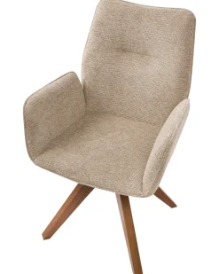 Spisebordsstol MOKENA Kunstlinned Beige