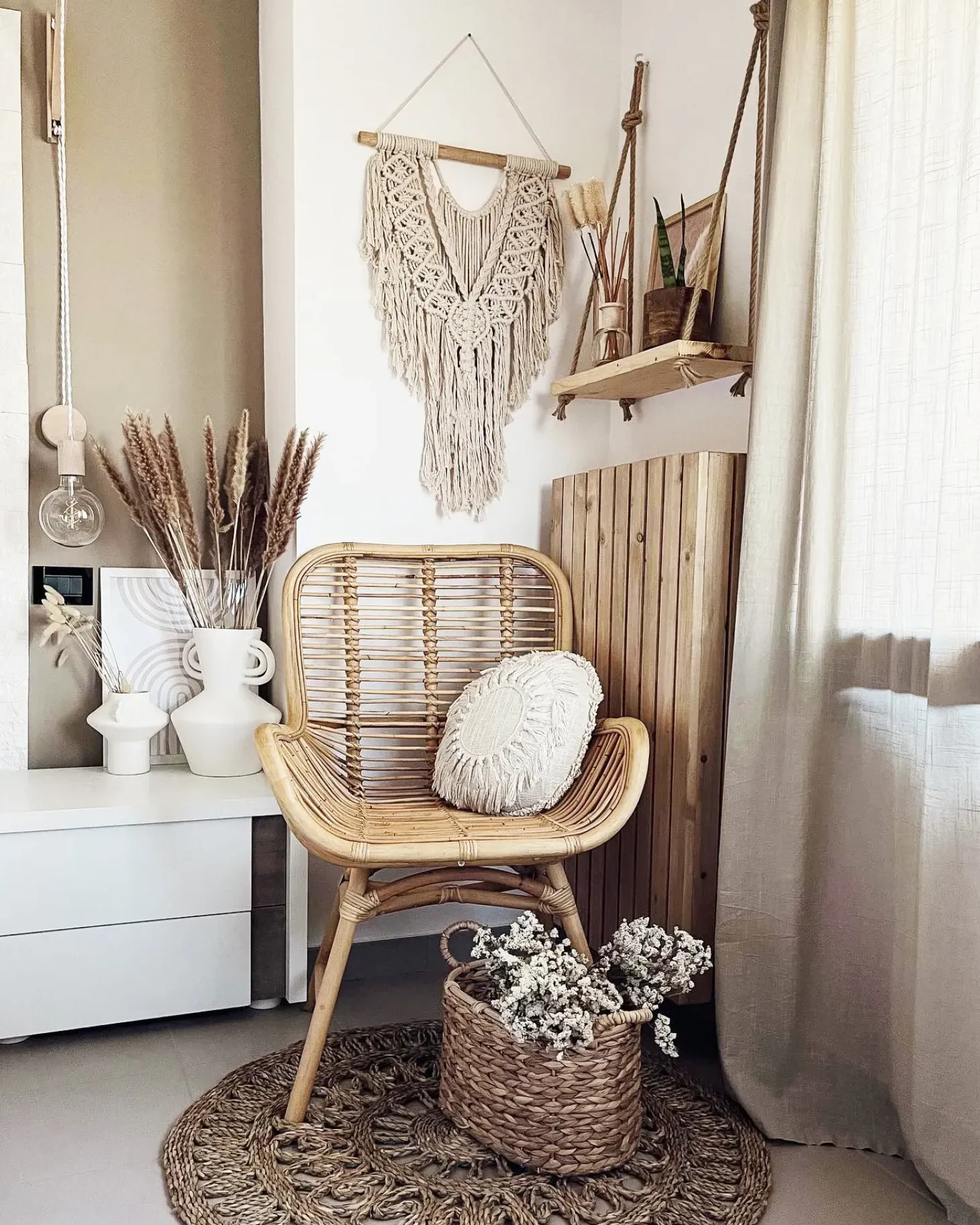 Spisebordsstol TOGO Rattan Naturlig