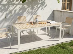 Spisebord til 8 COMO 184 cm 90 cm Beige