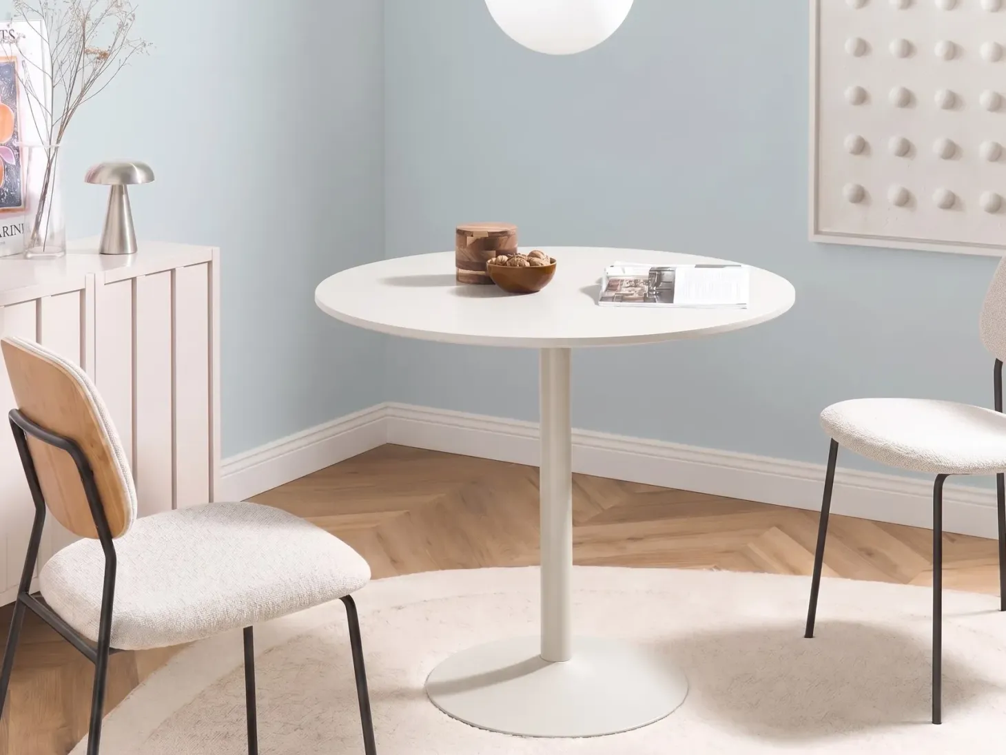 Spisebord TINO Lys Beige 90 cm 90 cm