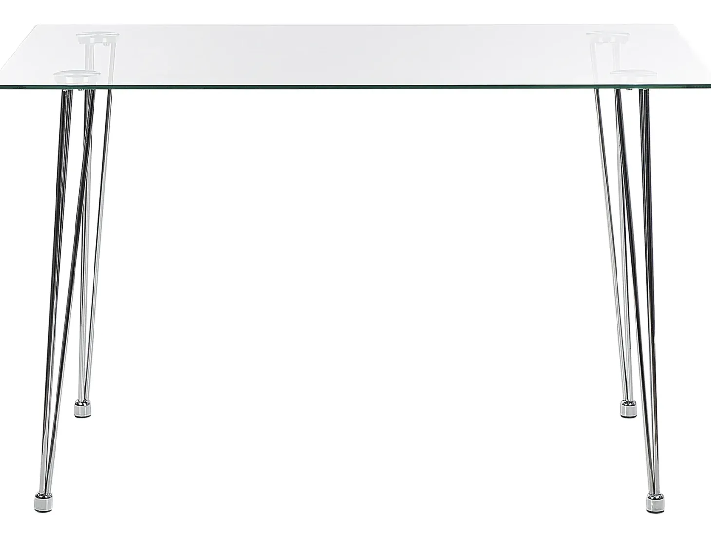 Spisebord WINSTON Sølv 120 cm 70 cm Hærdet glas