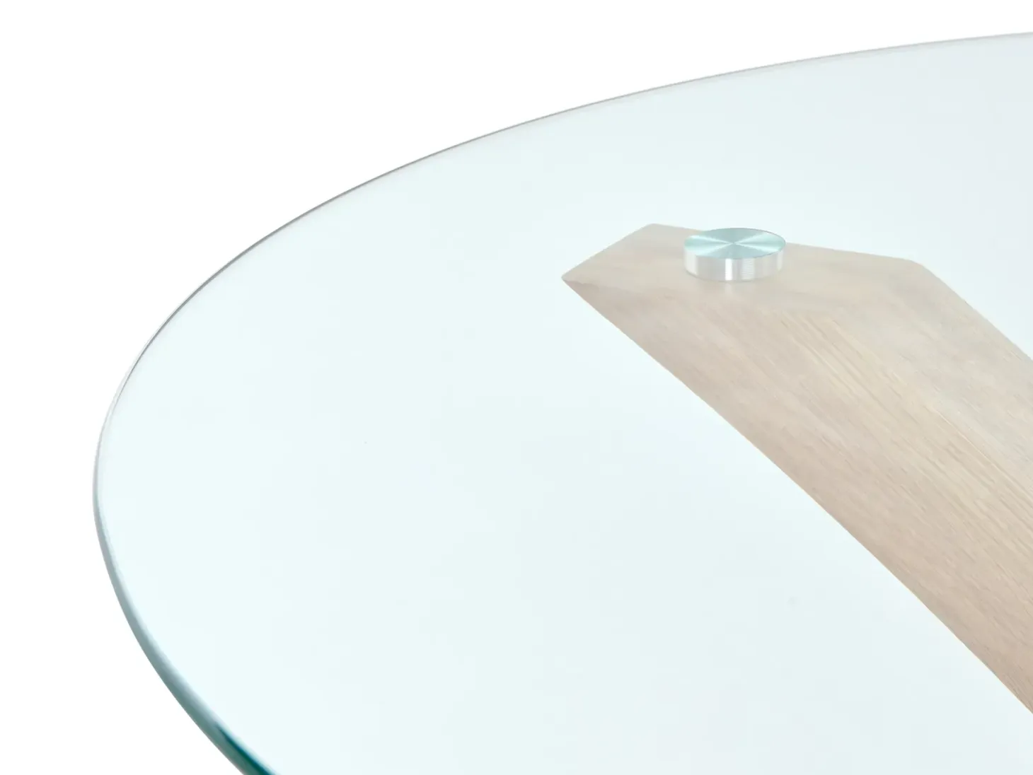 Spisebord YAPP Lysebrun 100 cm 100 cm Hærdet glas