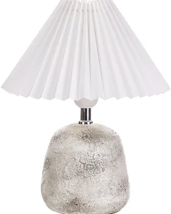 Sæt af 2 bordlamper ZEYI Keramik Hvid