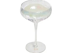 Sæt af 4 champagne-underkopper MORGANITE 300 ml Transparent