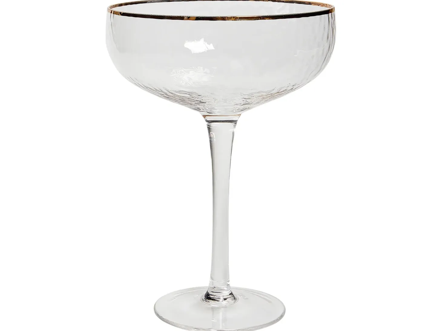 Sæt af 4 champagne-underkopper TOPAZ 450 ml Transparent