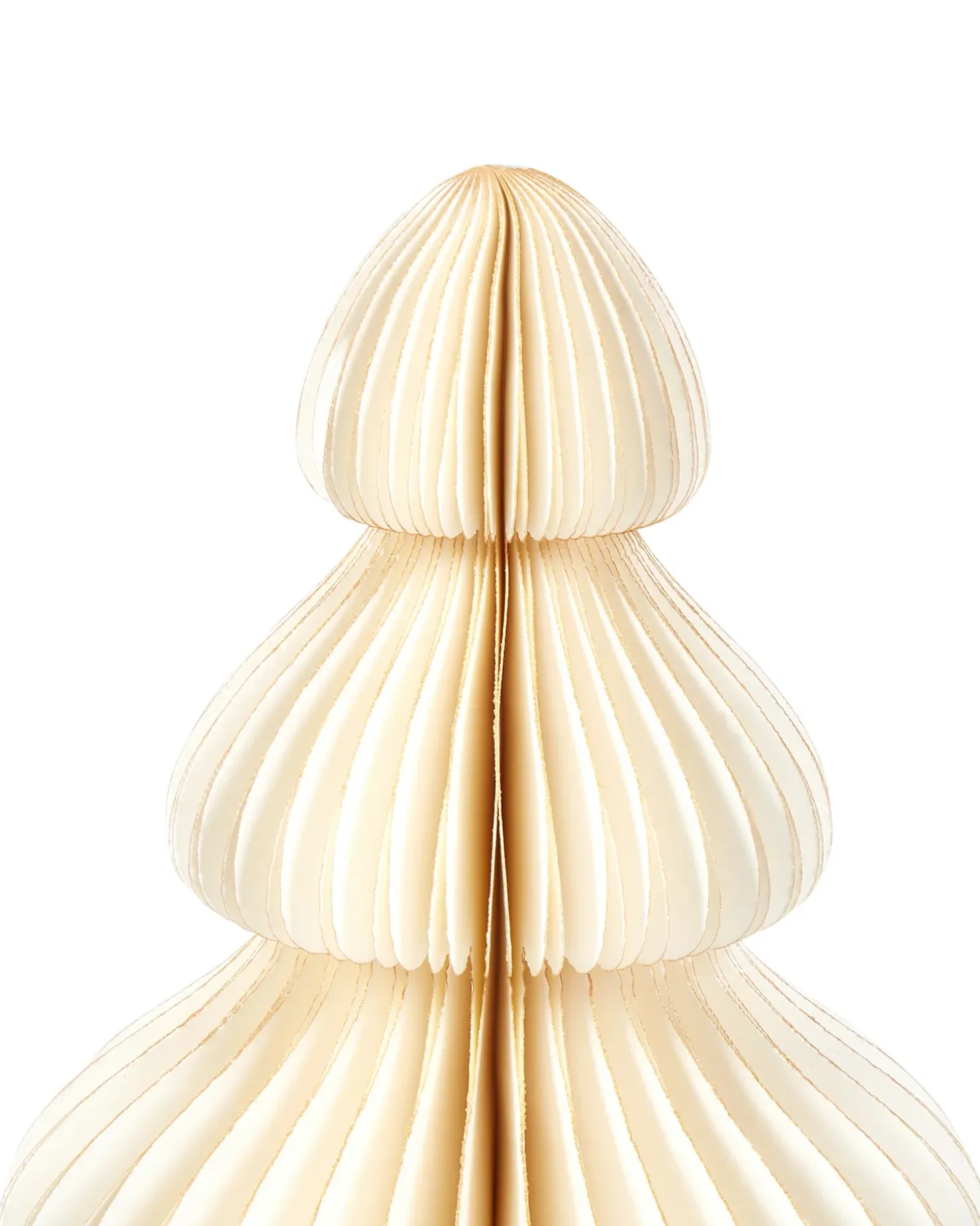 Sæt af 3 figurer NILGIRI Juletræ 15/20/25 cm Beige