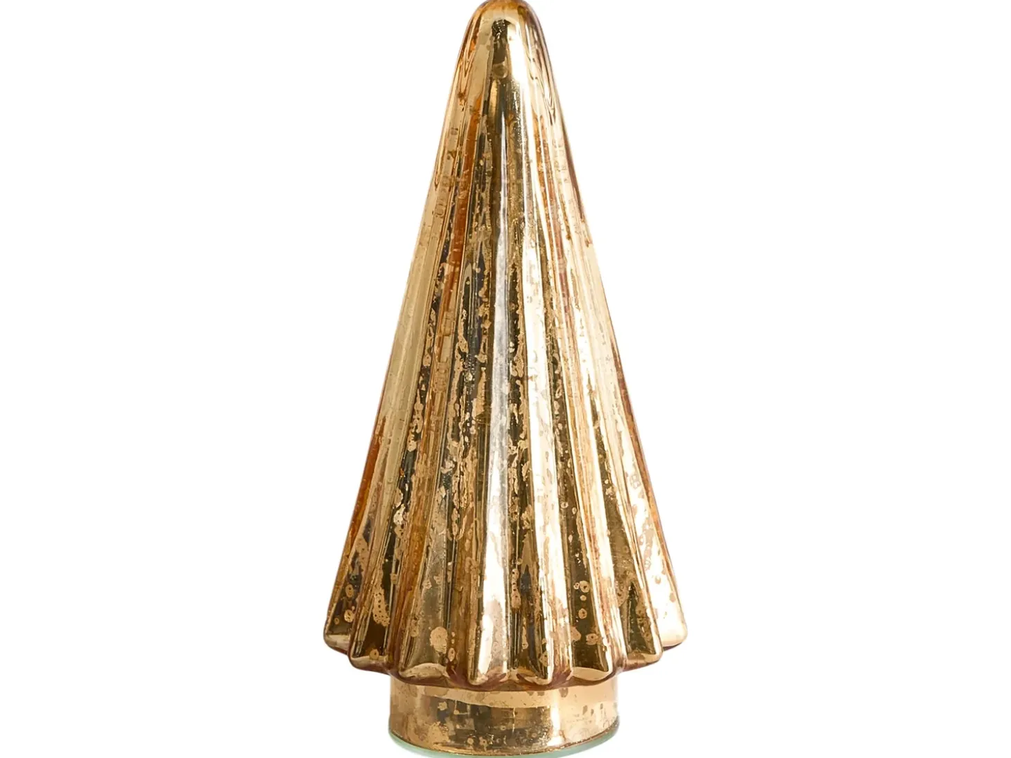 Sæt af 3 figurer OYEREN Juletræ 21/29/37 cm Guld