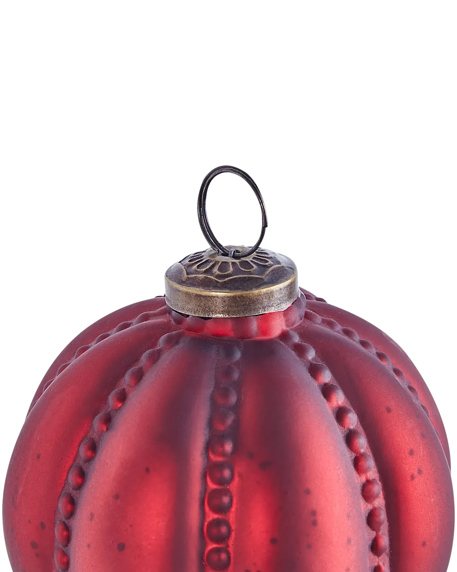 Sæt af 6 julekugler ARGENTIN Glas Rød