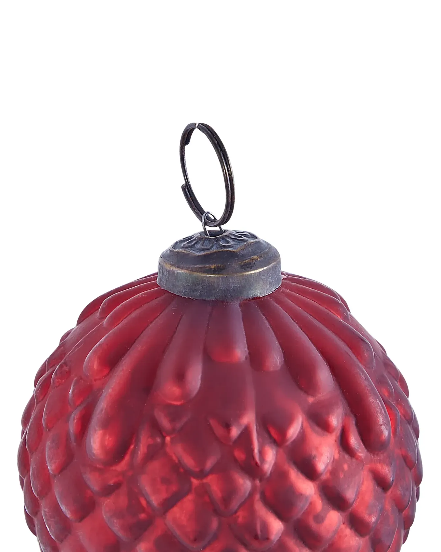 Sæt af 6 julekugler ARGENTIN Glas Rød